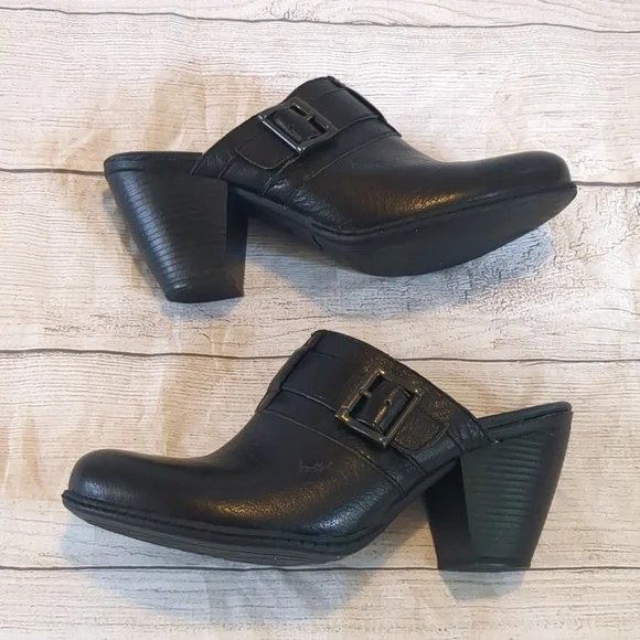 Born | Shoes | Born Concept Boc Black Leather Slip On Heel  display picture 2